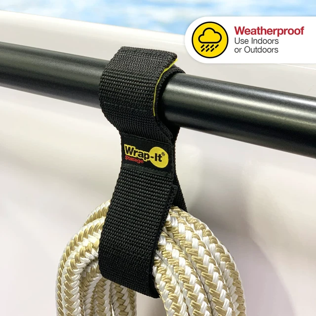 Alt view image 6 of 7 - Twin-Straps by - 12" (6-Pack) Hook and Loop Hanging Cord Wrap for Multi-Purpose Cable and Hose Storage