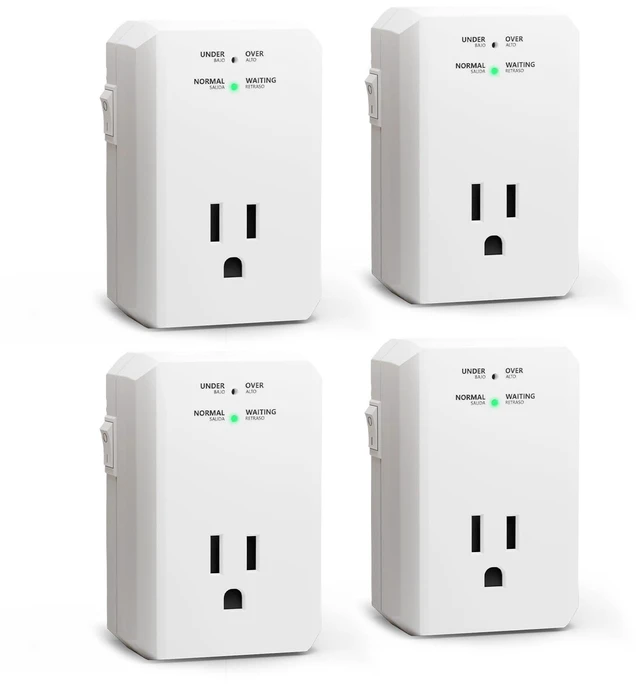 Main image of Single Outlet Surge Protector, Small Surge Protector Wall Tap with Ground Protected Light Indicators for Refrigerators, PC, TV, Xbox Series X, PS5 and Home Appliances, 15A, 1875W, 120V, 4 Pack