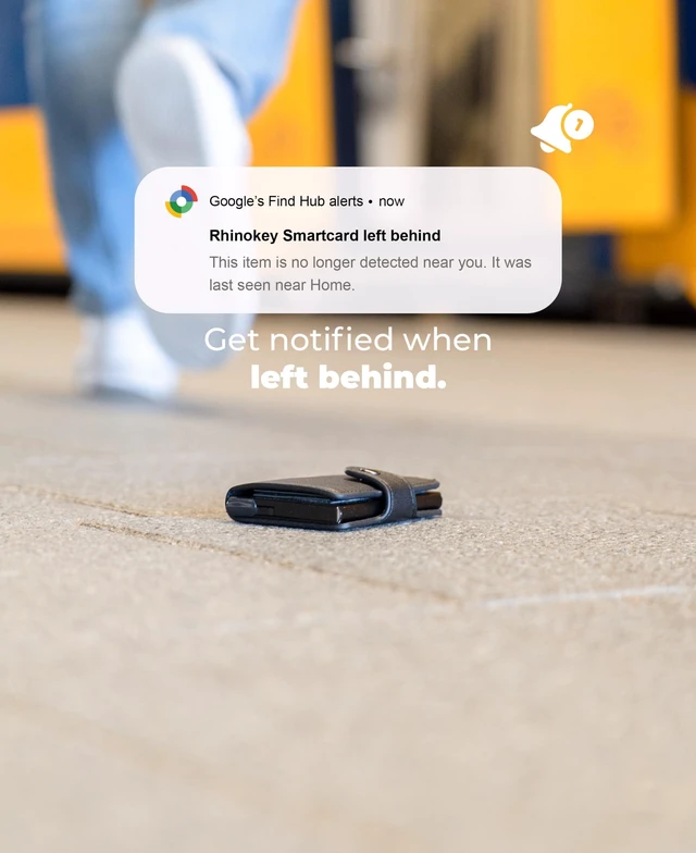 Alt view image 4 of 7 - ® Slim Wallet Tracker Card Android Works with Google Find Hub IP68 Waterproof,Rechargeable Bluetooth Tracking,0.07in,Fits Wallets,Bags & Luggage,Built-in Key Chain Hole Left-Behind Alerts