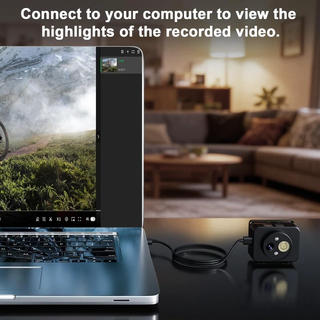 Alt view image 7 of 7 - Head-Mounted Camera, LED Headlamp, 1080P HD Action Camera, Wearable Video Recording, 64GB Internal Storage, Suitable for Nighttime Outdoor Activities Such as Electricians, Cycling, and Fishing
