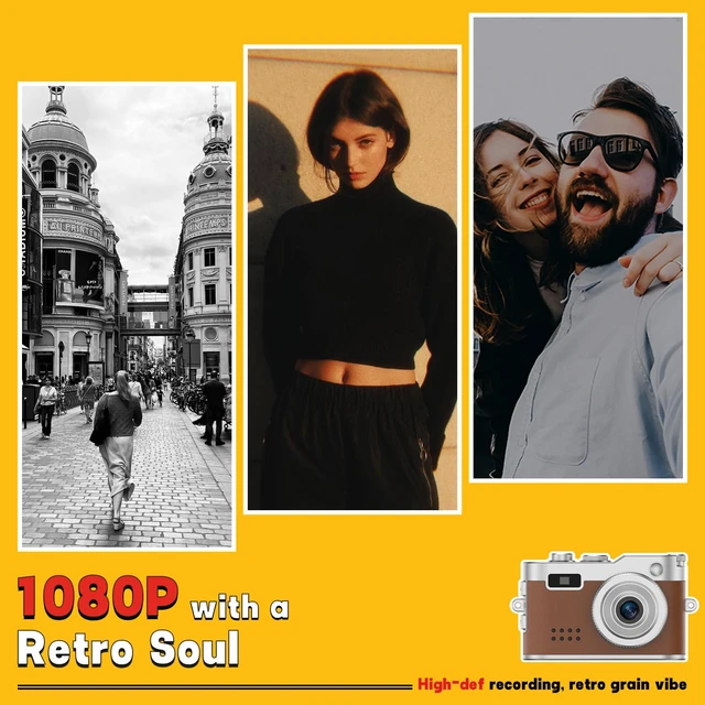 Alt view image 6 of 7 - Mini Keychain Camera, 1080P & 2MP Retro Aesthetic, 8GB Memory, Pocket-Sized Vintage Camera, Bag Charm, Birthday Gift