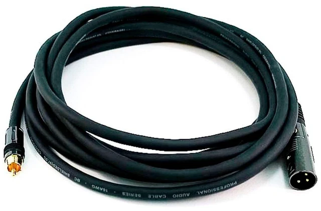 Main image of 104779 15-Feet Premier Series XLR Male to RCA Male 16AWG Cable