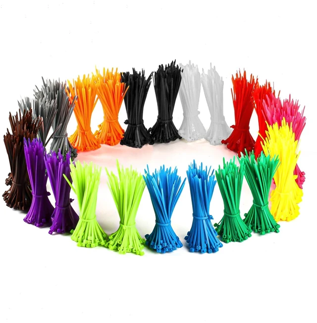 Main image of 2400 Pcs Mixed Colored Zip Ties, 4 Inch Multicolor Self Locking Nylon Cable Zip Ties,12Assorted Colorful Cable Ties Resistant for Home Office Garden Garage Workshop chicken legbands