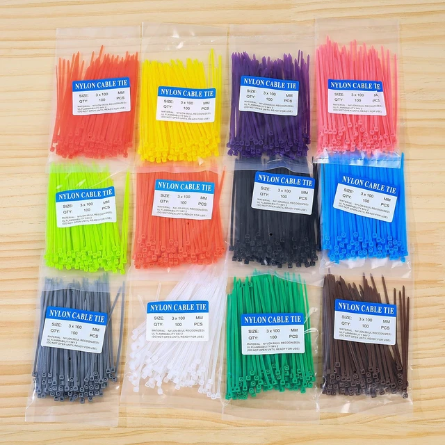 Alt view image 4 of 7 - 2400 Pcs Mixed Colored Zip Ties, 4 Inch Multicolor Self Locking Nylon Cable Zip Ties,12Assorted Colorful Cable Ties Resistant for Home Office Garden Garage Workshop chicken legbands