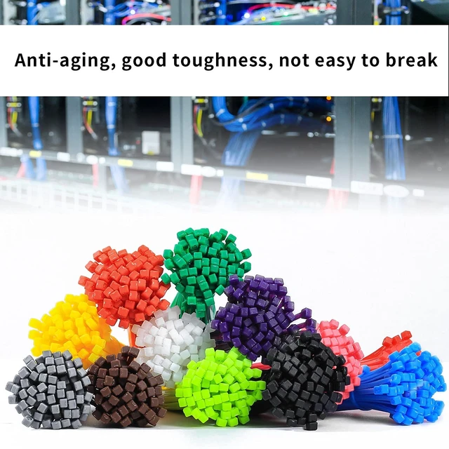 Alt view image 6 of 7 - 2400 Pcs Mixed Colored Zip Ties, 4 Inch Multicolor Self Locking Nylon Cable Zip Ties,12Assorted Colorful Cable Ties Resistant for Home Office Garden Garage Workshop chicken legbands