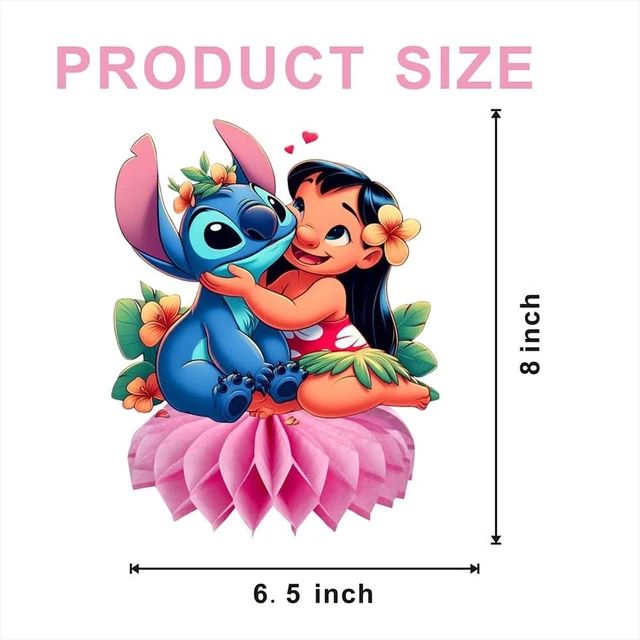 Alt view image 3 of 5 - 8Pcs Stitch Table Centerpiece Double Side Design Birthday Party Supplies for Kids Party Table Decorations