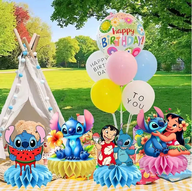 Alt view image 5 of 5 - 8Pcs Stitch Table Centerpiece Double Side Design Birthday Party Supplies for Kids Party Table Decorations