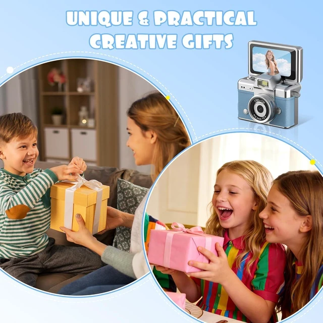 Alt view image 5 of 7 - Mini Keychain Camera with Flip Screen,1080P HD Portable Digital Camera Multiple Shooting Recording Modes,Pocket Camera with 16GB SD Card for Travel, Party. Ideal Pendant Gift