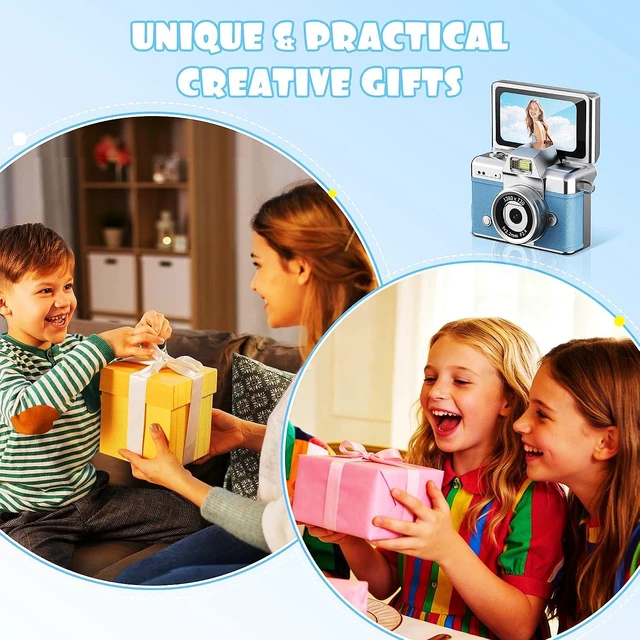 Alt view image 7 of 7 - Mini Keychain Camera with Flip Screen,1080P HD Portable Digital Camera Multiple Shooting Recording Modes,Pocket Camera with 16GB SD Card for Travel, Party. Ideal Pendant Gift