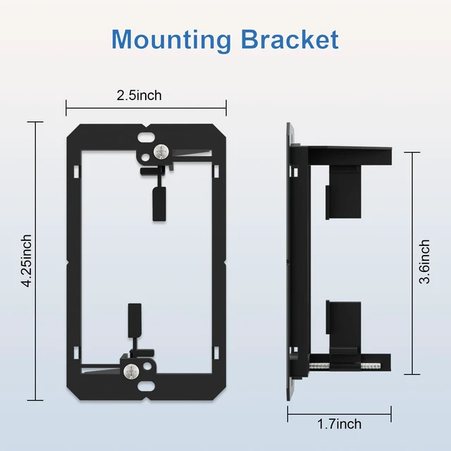 Alt view image 5 of 7 - 1-Pack Shielded Cat7 Ethernet Wall Plate, 6-Port Keystone 10Gbit/s, 6-Port Keystone Wall Plate with Bracket + Cat7 Shielded RJ45 Coupler, Female to Female RJ45 Cat7 Wall Plate, PoE