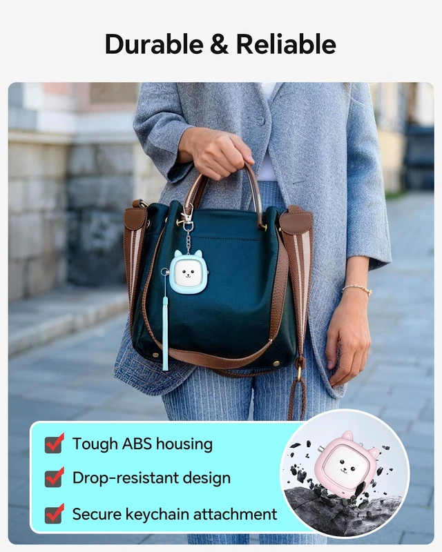 Alt view image 5 of 7 - Personal Safety Alarm, 2 Pack Loud 130dB Siren Emergency Panic Alarm with LED Light, Easy Pull Pin Keychain Self-Defense Security Alarm for Women, Seniors, Kids