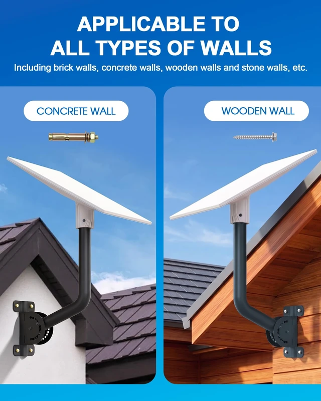 Alt view image 7 of 7 - Starlink Standard 4/4X Mount Kit Compatible with Gen3 Starlink Standard Dish, Outdoor Roof Mount, Antenna Mast Pipe Mounting Kit