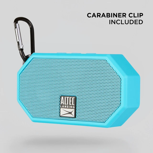 Alt view image 4 of 7 - Mini H2O - Waterproof Bluetooth Speaker, IP67 Certified & Floats in Water, Compact & Portable Speaker for Hiking, Camping, Pool, and Beach,Aqua