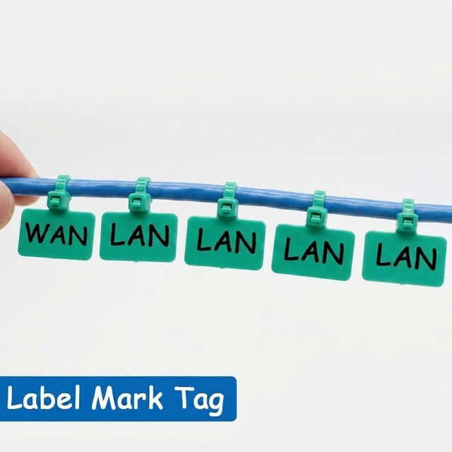 Alt view image 2 of 4 - 250pcs 6 inch Wire Zip Ties Self-locking Plastic Nylon Cable Ties Multicolor Network Wire Plastic Straps Label Mark Tag (250, Green)