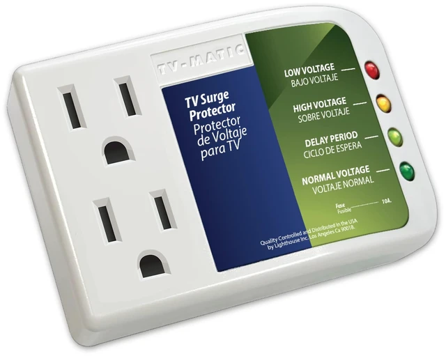 Main image of Electronic Voltage & Surge Protector for Smart TV, Game Consoles and Entertainment Center, Protects Against High and Low Voltage, Brownout, Spikes, Power Failure