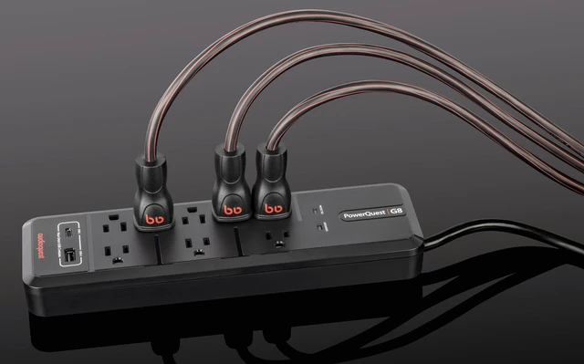Alt view image 6 of 7 - PowerQuest G8 8-Outlet Surge Protector