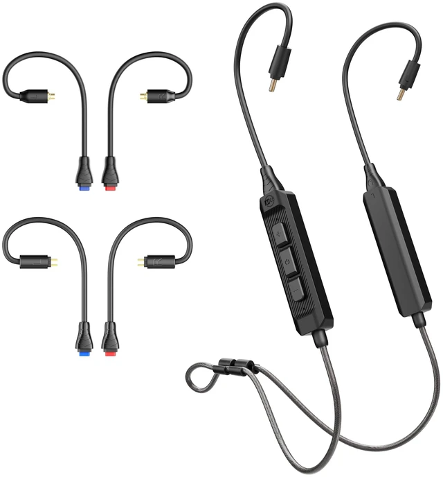 Main image of BT3 Bluetooth Wireless Adapter Cable for in-Ear Monitors - Includes MMCX, 2-pin (0.78mm) & DC connectors for Wide IEM Compatibility; Bluetooth 5.4, aptX HD, aptX Adaptive, LDAC, Auracast