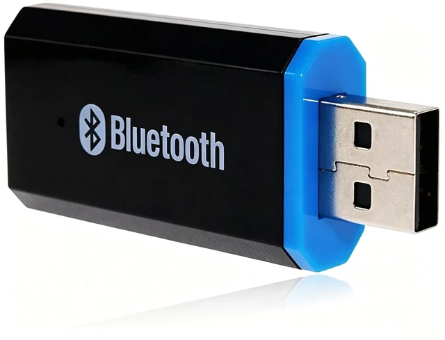Main image of USB Bluetooth Adapter, Bluetooth USB Audio Receiver Wireless Adapter for Home/Car Stereo System, Portable Speakers with AUX in & 3.5mm Cable (Black)