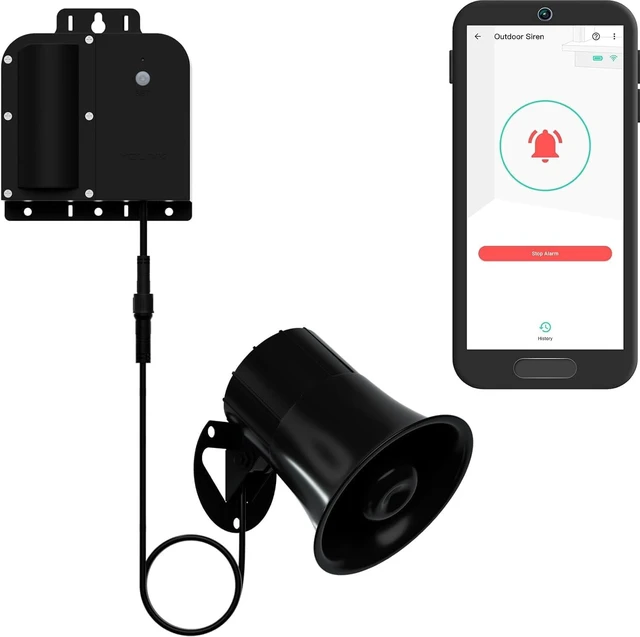 Main image of X3 Outdoor Alarm Kit: Controller + 130 dB Siren Paired Local Siren Control, Remote App Alerts, Works with Alexa/IFTTT, LoRa Protocol Up to 2034 Feet, Hub Required
