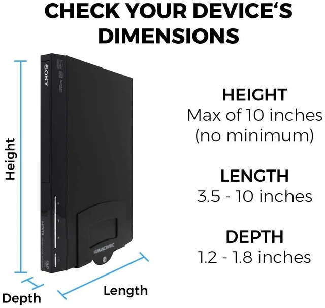Alt view image 3 of 7 - Cable Box & Modem Mount, Adjustable Wall Mount Small Devices For small & Narrow Devices, Cable Boxes, Modems, DVD Players, Streaming Media Devices, Mount Behind the TV, Hardware Included