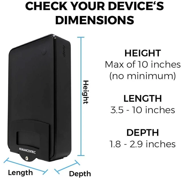 Alt view image 3 of 7 - Cable Box & Modem Mount Adjustable Wall Mount For Small & Wide Devices, Cable Boxes, Modems, DVD Players, Streaming Media Devices, Mount Behind TV, Hardware Included
