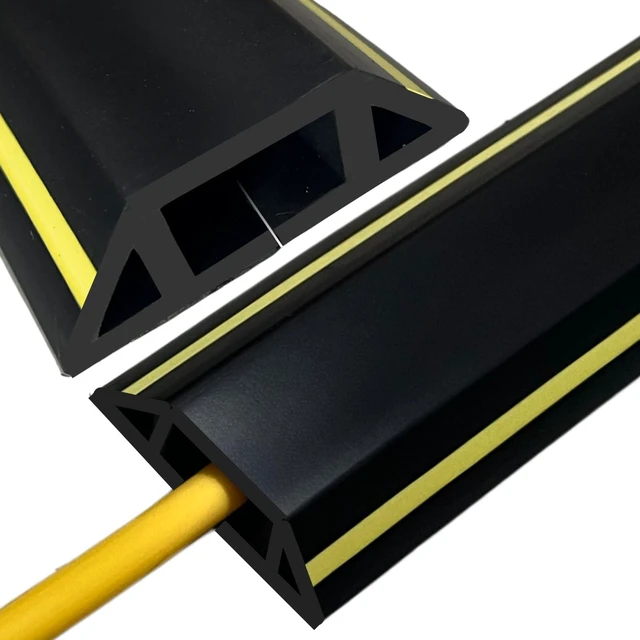 Main image of 20ft Floor Cord Cover, Heavy Duty Cable Protector Garage Indoor Outdoor Use