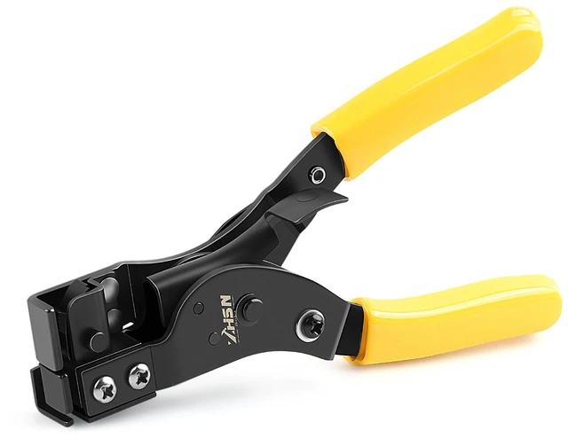 Main image of Nylon Cable Tie Bundling Tool, 2-in-1 Zip Tie Plier and Cutter Tool with Adjustable Tension, Fastening and Cutting for 2.4-12mm Ties