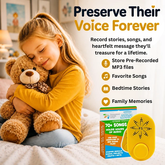 Alt view image 3 of 7 - 2+ Hour MP3 Sound Module for Stuffed Animals and Plush Toys