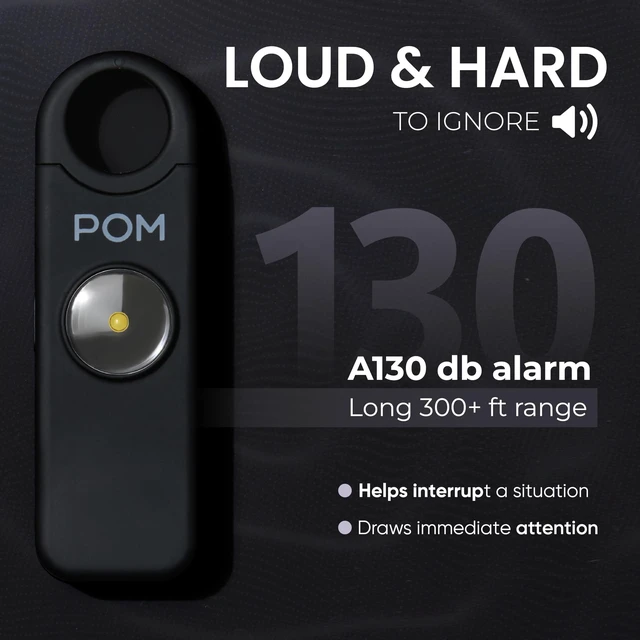 Alt view image 3 of 7 - Personal Safety Alarm for Women 130dB Loud Emergency Siren, USB-C Rechargeable with Bright LED Flashlight, Portable Keychain Design for Self Defense, Purse, Backpack & Travel (Black)