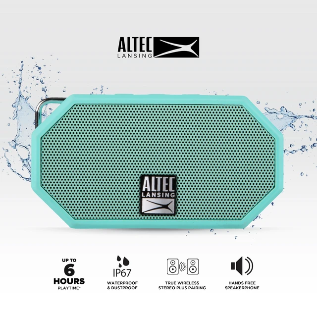 Alt view image 2 of 7 - Mini H2O - Waterproof Bluetooth Speaker, IP67 Certified & Floats in Water, Compact & Portable Speaker for Hiking, Camping, Pool, and Beach
