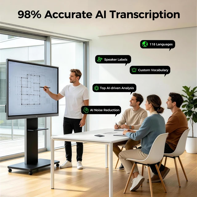 Alt view image 7 of 7 - AI Voice Recorder with 1-Year Pro Included, AI Meeting Notes Unlimited Transcription, Summary & Action Items, GPT AI Note Taker for Meetings, Lectures & Calls, Unlimited Cloud Storage