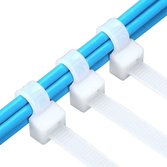 Alt view image 3 of 6 - Extra long zip ties 48 inch white Large cable ties heavy duty outdoor use 250 lbs thick Nylon plastic Zipties 18 pcs