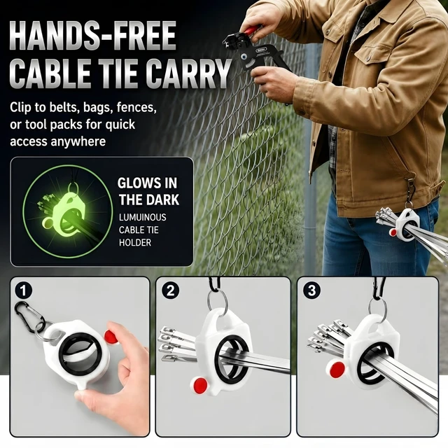 Alt view image 6 of 7 - Stainless Steel Zip Ties Gun Kit,304 Metal Zip Ties Heavy Duty-SLV 250PCS Stainless Steel Cable Tie(6"/7.9"/11.8") Self-Locking, UV/Corrosion Resistant for Fence/Exhaust Pipe/Chicken Coop/Farm