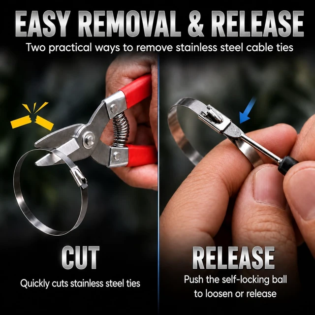 Alt view image 7 of 7 - Stainless Steel Zip Ties Gun Kit,304 Metal Zip Ties Heavy Duty-SLV 250PCS Stainless Steel Cable Tie(6"/7.9"/11.8") Self-Locking, UV/Corrosion Resistant for Fence/Exhaust Pipe/Chicken Coop/Farm