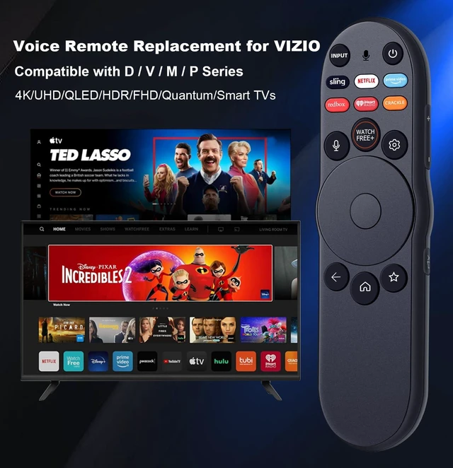 Alt view image 2 of 7 - Vizio Smart TV Remote XRT270 Bluetooth Voice Replacement Applicable with 4K Quantum Pro Vizio Smart TV V-Series M-Series and More Models