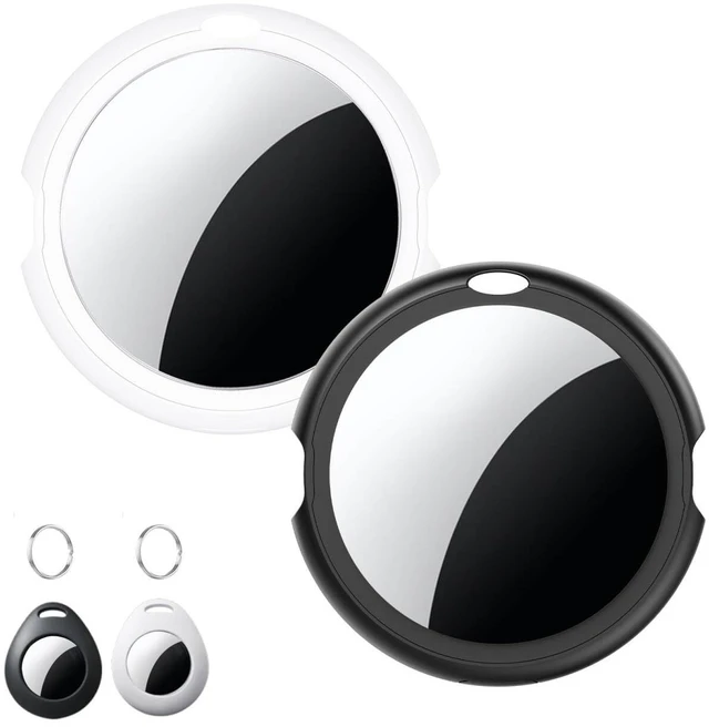Main image of 2 Pack Tracker Tags MFi Certified for Apple Find My Item Finder iOS Only Bluetooth Tracker Air Smart Tags Global Tracking Replaceable Battery Waterproof Key Finder Locator for Luggage Bag Pet Wallet