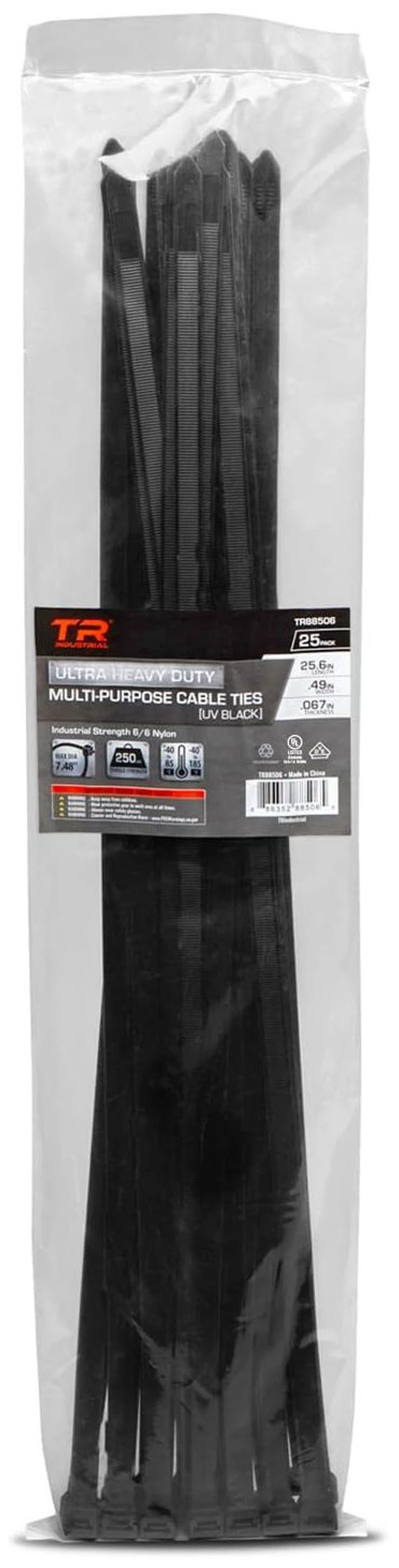 Main image of Ultra Heavy Duty Multi-Purpose UV Cable Ties (25.6")
