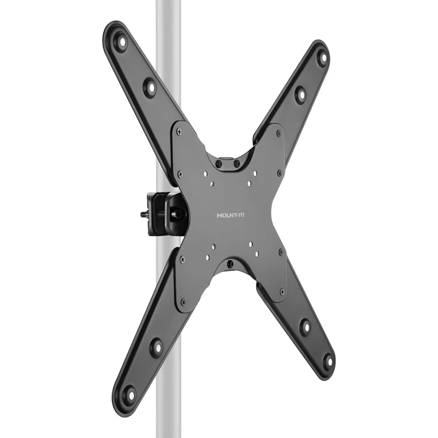 Main image of Mount-It! TV Pole Mount, Fits 32" to 55" Screens, Universal VESA 75x75 to 400x400, Full-Motion Tilt, Swivel & Rotate, Clamps to 1.1" - 1.96" Diameter Poles, Ideal for Gazebos, Trade Shows, & POS