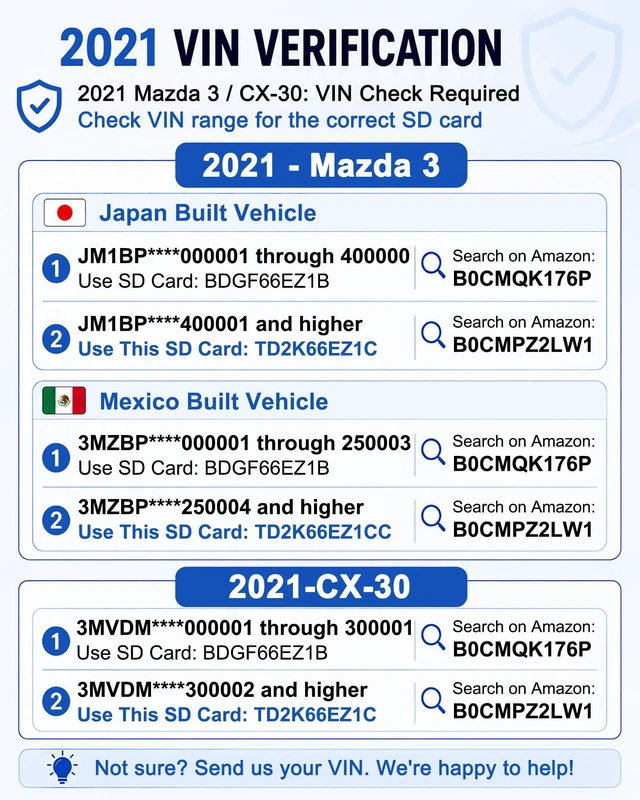 Alt view image 6 of 7 - TD2K66EZ1C Navigation SD Card for Mazda, USA/CAN/MEX Offline GPS Maps For Mazda 3/CX-30/CX-5/CX-9 2021-2023, CX-50 2022-2024, MX-30 2022-2023; Plug & Play, HUD & Speed Limit Display Support