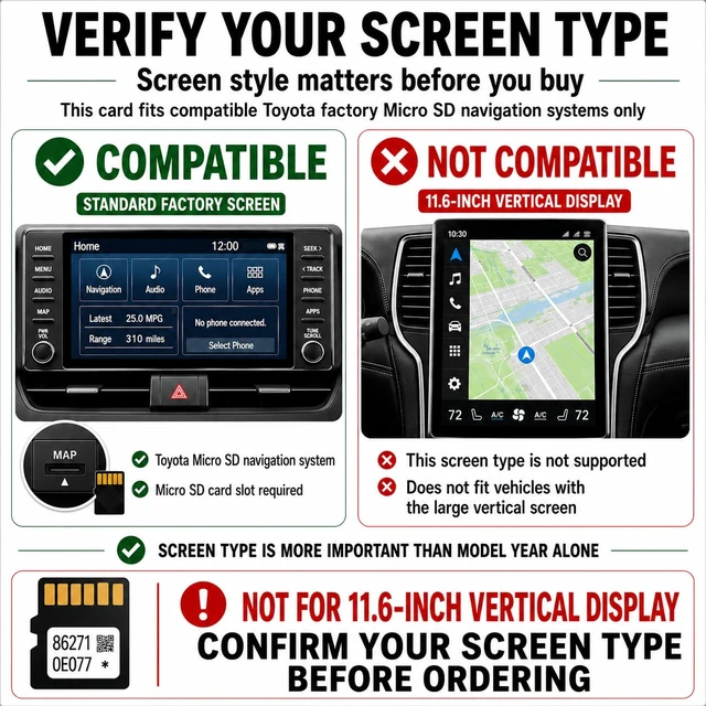 Alt view image 2 of 7 - 2026 Navigation SD Card Map Update for Toyota 86271 0E077, 4Runner, Camry, Corolla, Highlander, Prius, Tacoma, Tundra, RAV4, Mirai, Venza, Sienna, Avalon GPS Map USA/CAN