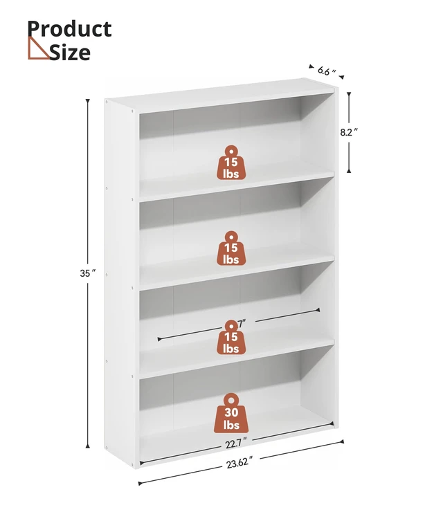 Alt view image 2 of 7 - DVD Storage Rack, 4 Tier Media Organizer Shelf for CDs, Video Games & Movies, CD Tower Storage Rack for Living Room Home Office, Holds 160+ DVDs(White)