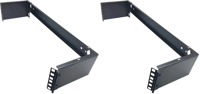 Main image of 2U 19-inch Hinged Wall Mount Patch Panel Bracket- 6-inch Deep Foldable Horizontal Rack for 19" Networking Equipments (JCM-HWMB2U) (Pack of 2)