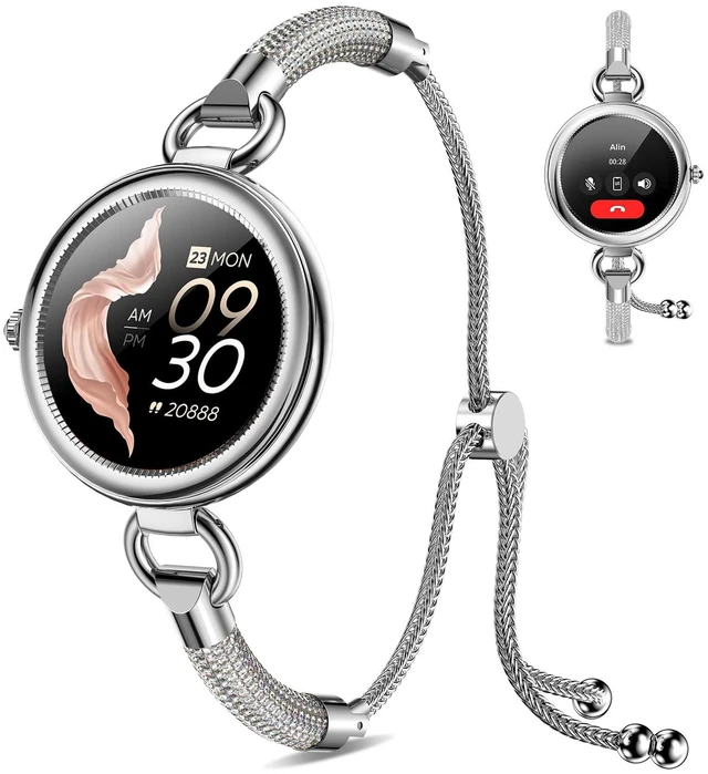 Main image of Smart Watches for Women, 1.19" AMOLED, IP68, Elegant Occasions Make & Answer Calls, 100+ Sports Modes, Heart Rate, SpO2, Stress, Sleep & Menstrual Cycle Tracking