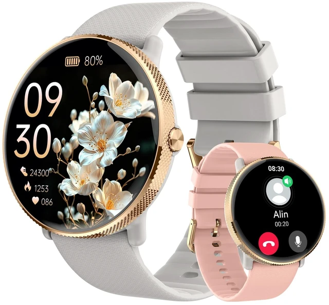 Main image of Smart Watch for Women Fitness Tracker: Waterproof Bluetooth Call Answer/Make Smart Watches for Android/iPhone Digital Women Smartwatch Activity Pedometer Heart Rate SpO2 Monitor 120+ Sports Model