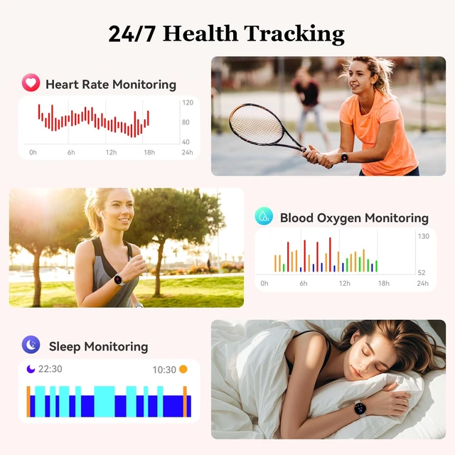 Alt view image 3 of 7 - Smart Watch for Women Fitness Tracker: Waterproof Bluetooth Call Answer/Make Smart Watches for Android/iPhone Digital Women Smartwatch Activity Pedometer Heart Rate SpO2 Monitor 120+ Sports Model