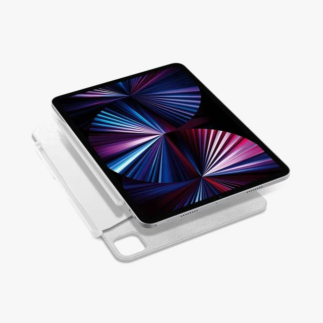 Alt view image 4 of 7 - Pencil Holder for Apple Pencil Pro, 2nd Gen, Lenovo Yoga Pen, Galaxy S Pen, Compatible with Magic Keyboard, Smart Keyboard, Smart Folio, Magnetic iPad Cases, Wireless Charging Safe, White