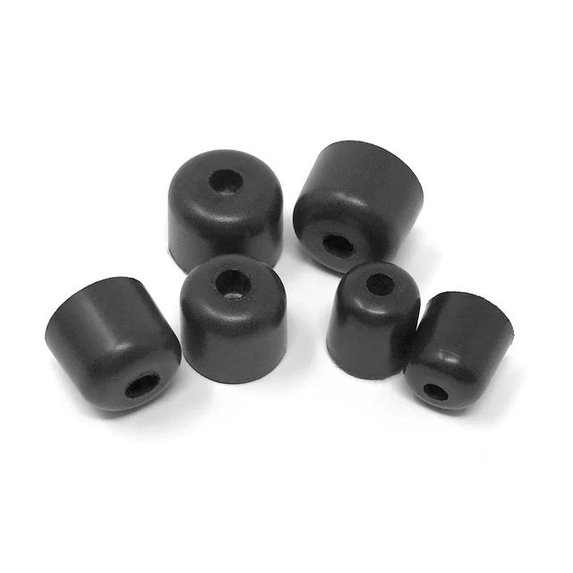 Alt view image 6 of 7 - Trilogy Foam Eartips for Earbuds (5 Pair, Short M, Yellow) Compatible with PRO, XTRA and WIRED earbuds, 5 pairs, short medium, yellow foam eartips
