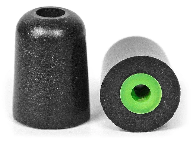 Alt view image 2 of 7 - Trilogy Foam Ear Protection Eartips (5 Pair Pack, Small, Green) Compatible with PRO, Xtra and WIRED earbuds, 5 pairs, small size, green foam replacement eartips