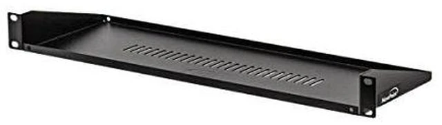 Alt view image 2 of 4 - Cantilever Server Shelf Vented Shelves Rack Mount 19 Inch 1U Black 6 Inches (150mm) deep