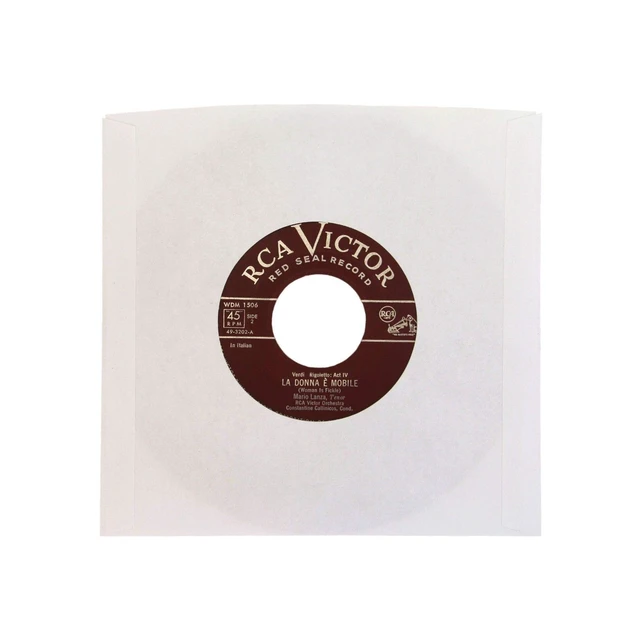 Alt view image 3 of 7 - (50) 7 Inch Record Paper Inner Sleeves - White Archival Acid Free - #07IW - 50 Sleeves